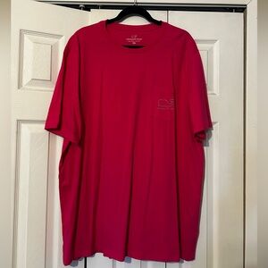 Vineyard Vines Unisex Hot Pink Tee